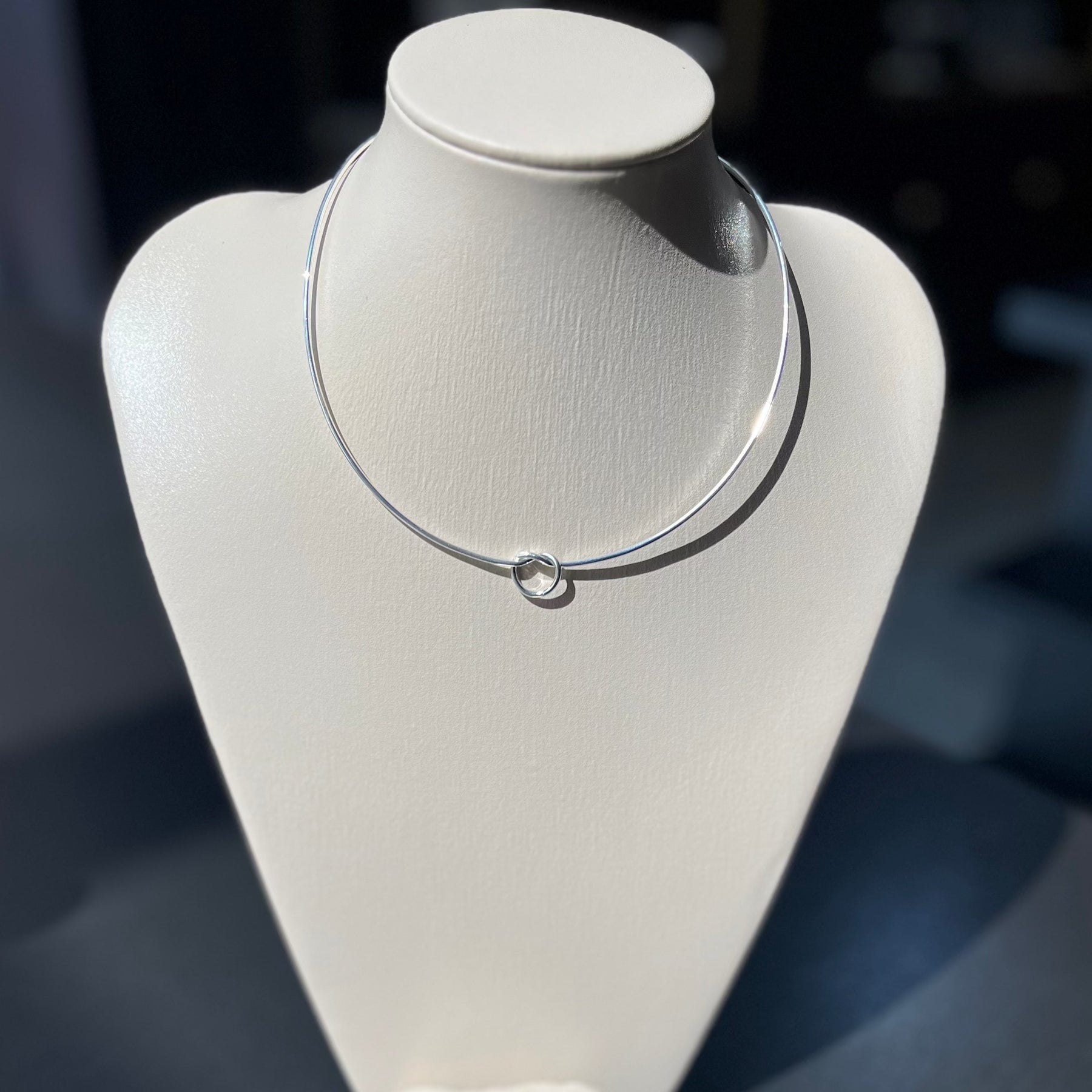Choker semijoia aro nó Dourado